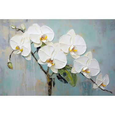 Canvas of White Orchids